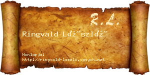 Ringvald László névjegykártya